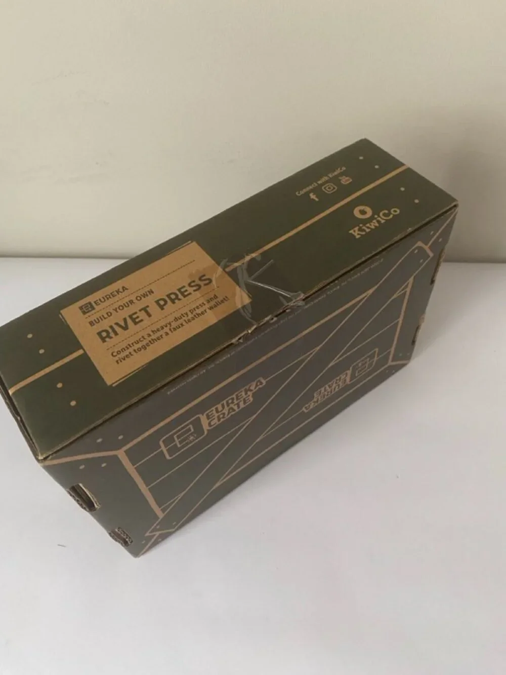 KiwiCo Rivet Press Eureka Crate build kit. Recommended ages 12+.